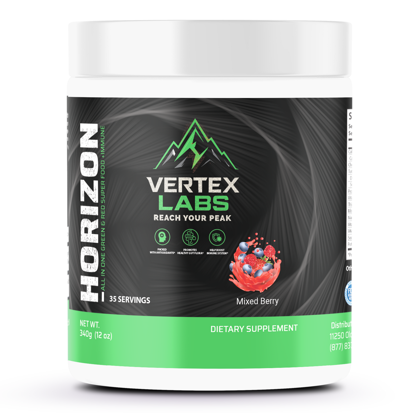Horizon All In One Green & Red Superfood + Immune Support - Mixed Berry