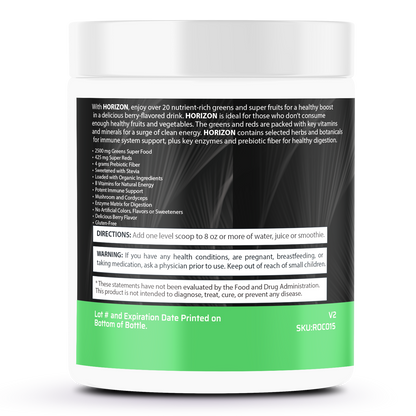 Horizon All In One Green & Red Superfood + Immune Support - Mixed Berry