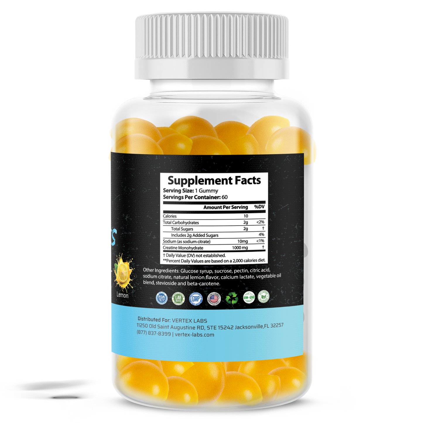 Anchor Creatine 1000mg Gummies - Lemon