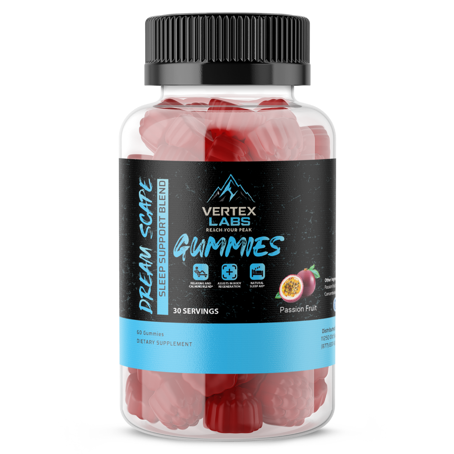 Dreamscape Sleep Support Blend Gummies – Passion Fruit