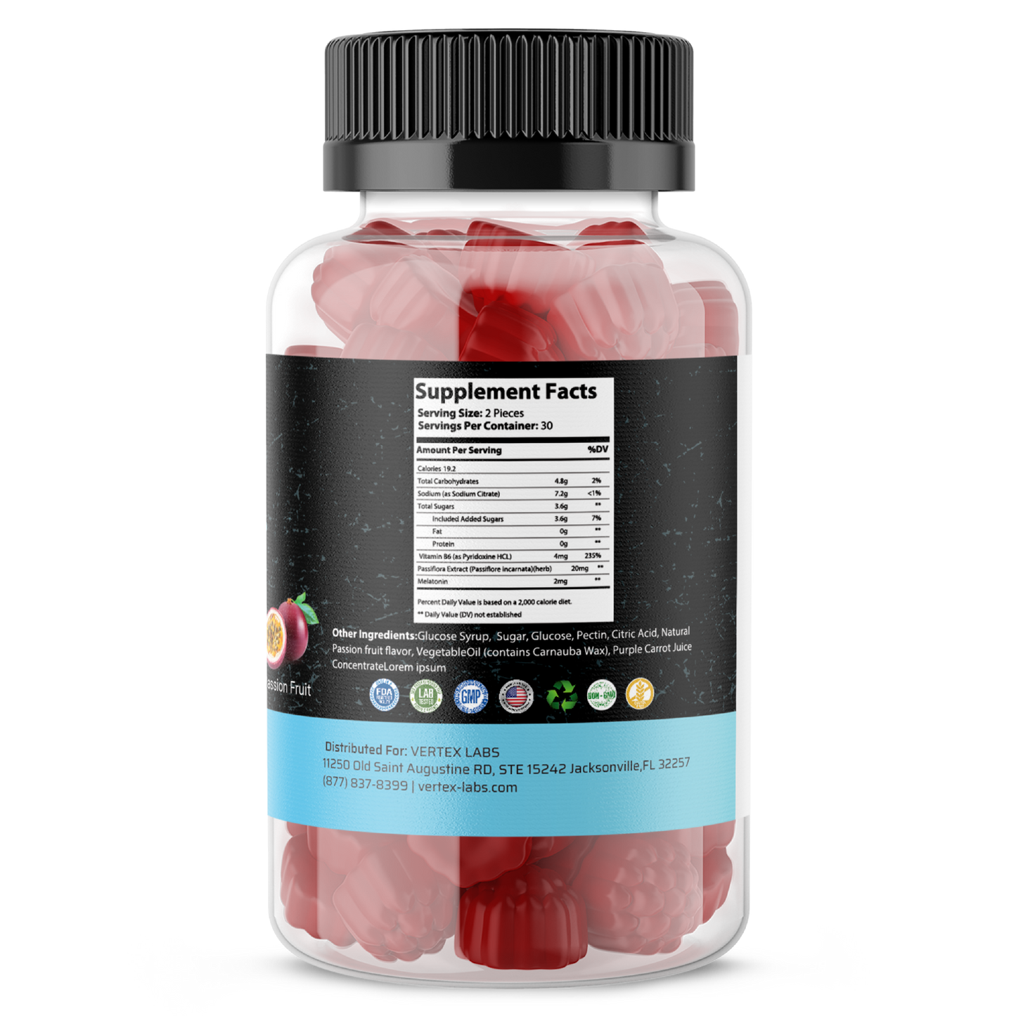 Dreamscape Sleep Support Blend Gummies – Passion Fruit