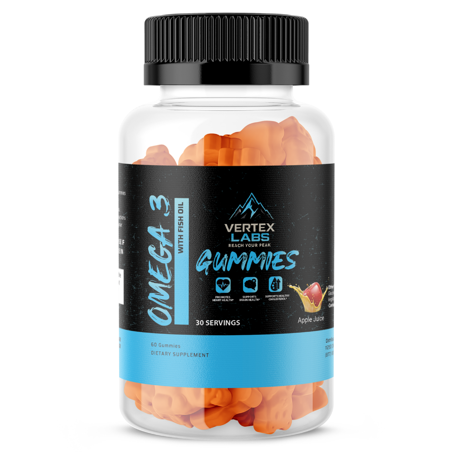 Omega 3 with Fish Oil Gummies - Apple Juice