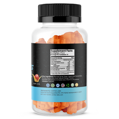 Omega 3 with Fish Oil Gummies - Apple Juice