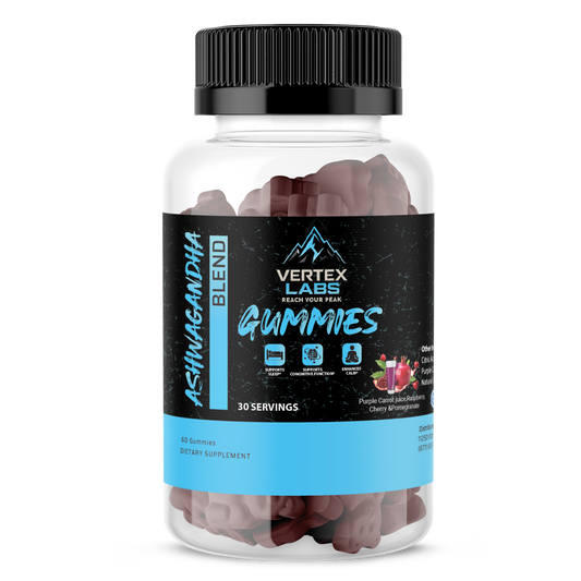 Ashwagandha Blend Gummies – Purple Carrot Juice, Raspberry, Cherry & Pomegranate