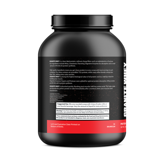 Granite Whey - Whey Isolate/Concentrated Blend – Chocolate Milkshake (5lb)