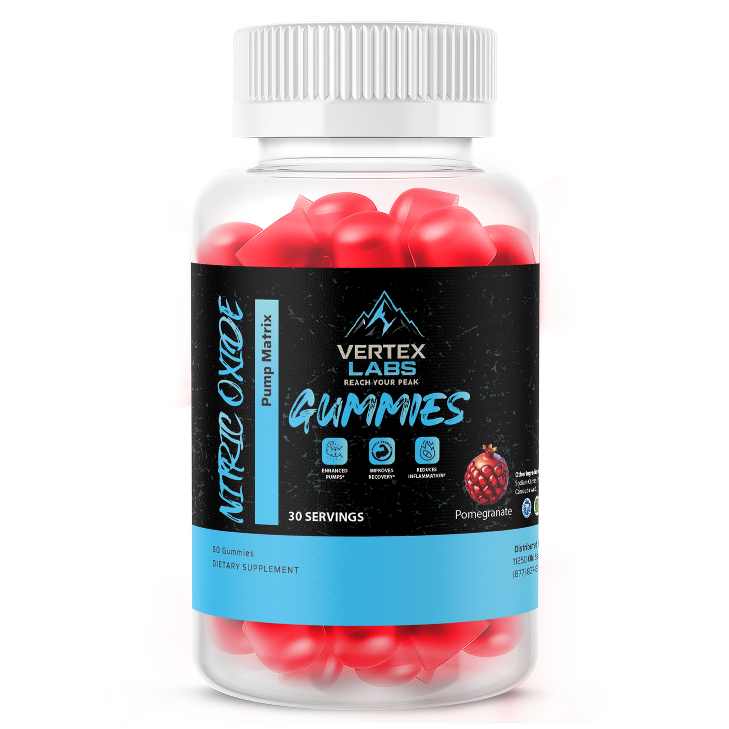 Nitric Oxide Pump Matrix Gummies - Pomegranate