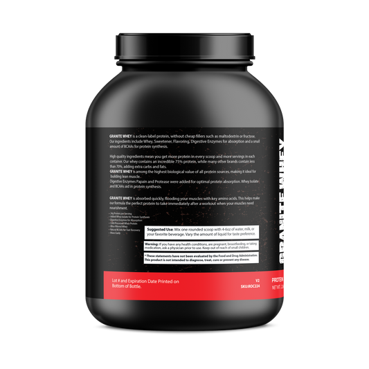 Granite Whey - Whey Isolate/Concentrated Blend – Vanilla Milkshake (5lb)