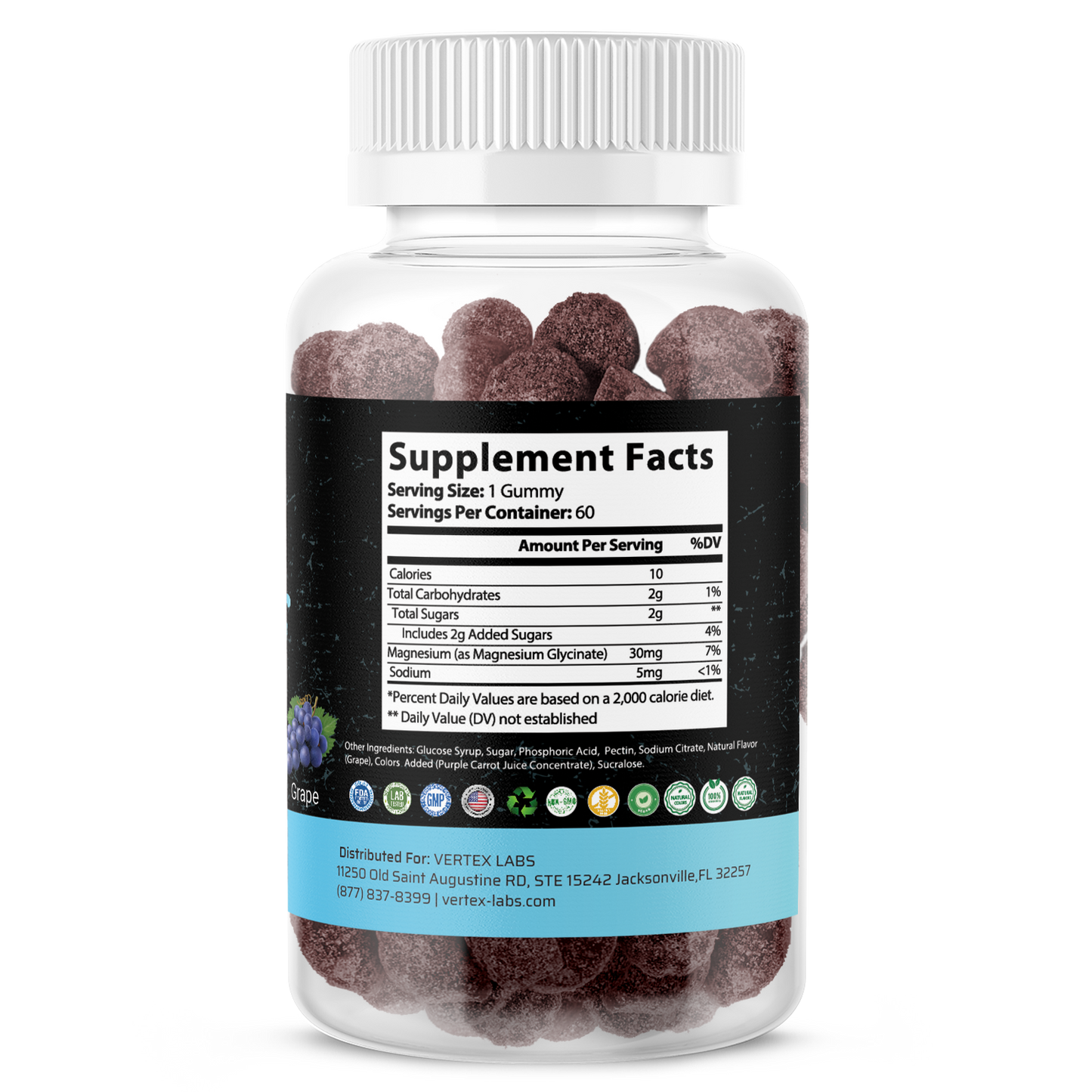 Magnesium Glycinate Gummies - Grape