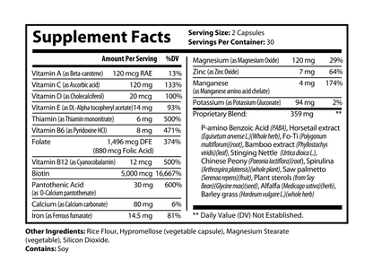 Biotin Plus E Hair, Skin & Nail Support