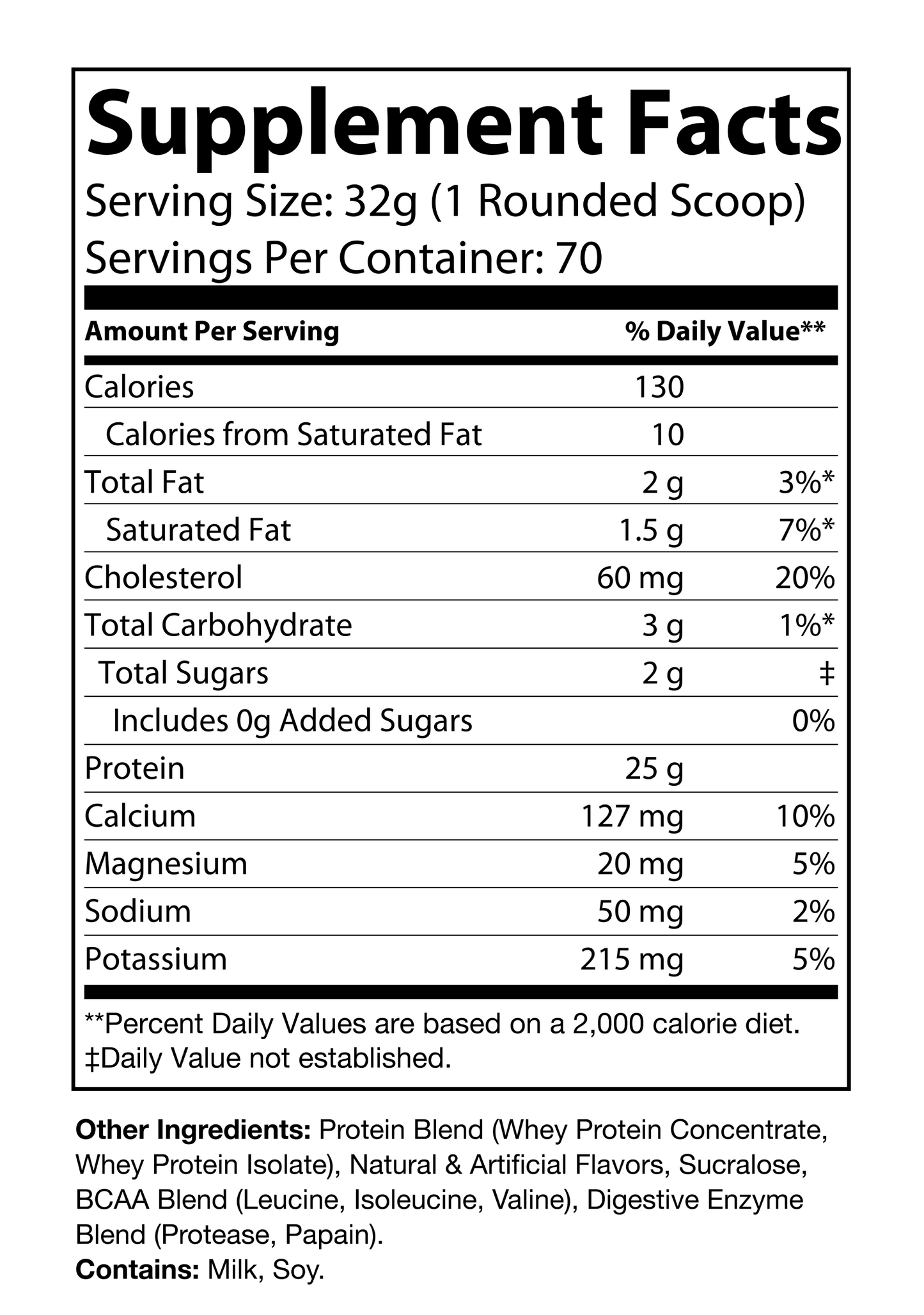 Granite Whey - Whey Isolate/Concentrated Blend – Vanilla Milkshake (5lb)