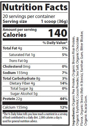 Granite Vegan Plant Based Protein Blend - Chocolate (1.5lb)