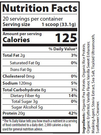 Granite Vegan Plant Based Protein Blend - Vanilla (1.5lb)