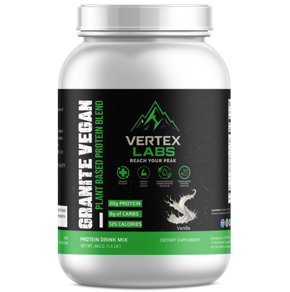 Granite Vegan Plant Based Protein Blend - Vanilla (1.5lb)