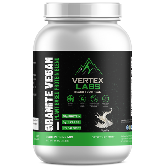 Granite Vegan Plant Based Protein Blend - Vanilla (1.5lb)
