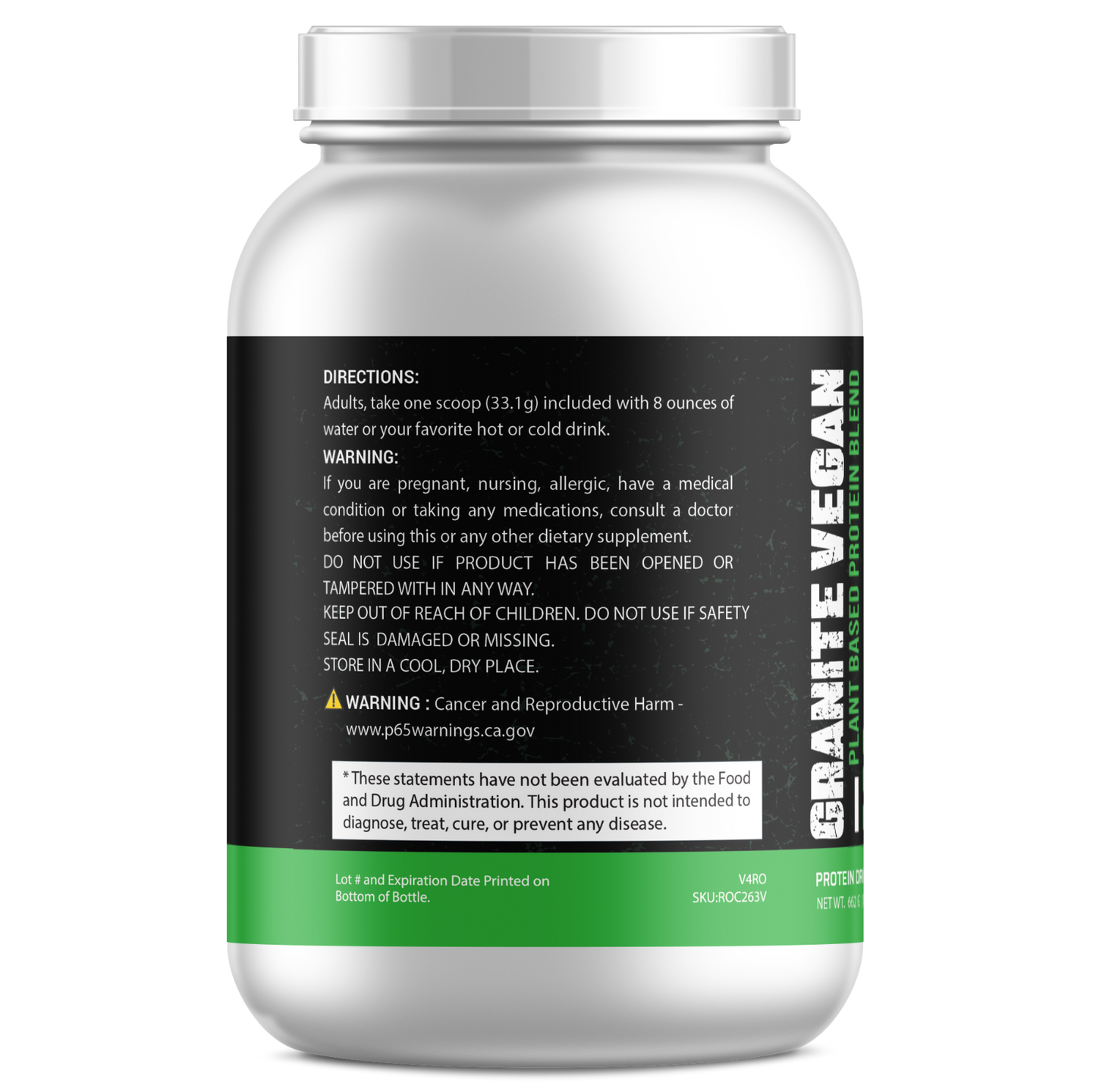 Granite Vegan Plant Based Protein Blend - Vanilla (1.5lb)
