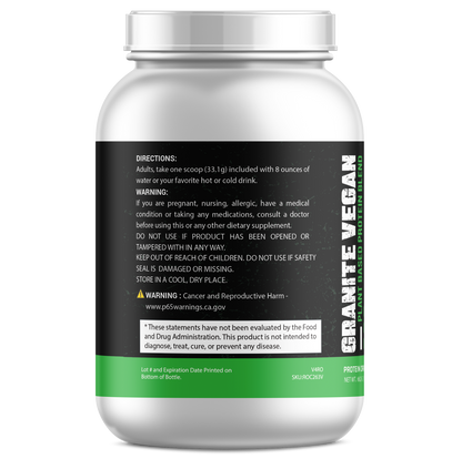 Granite Vegan Plant Based Protein Blend - Vanilla (1.5lb)