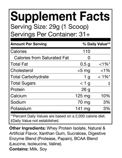 Granite Whey 100% Whey Isolate - Vanilla Milkshake (2lb)