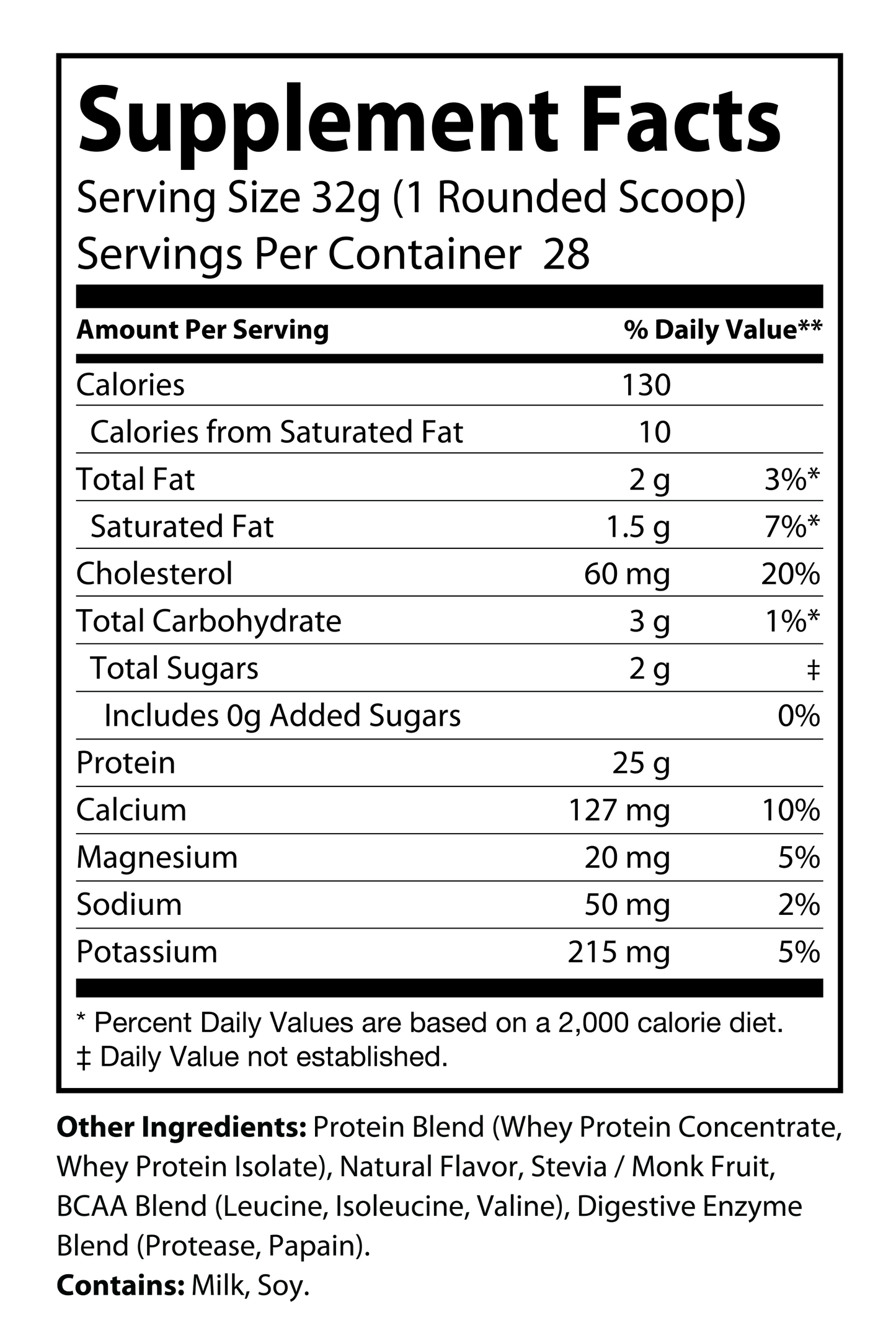 Granite Whey - Whey Isolate/Concentrated Blend – Vanilla Milkshake (2lb)