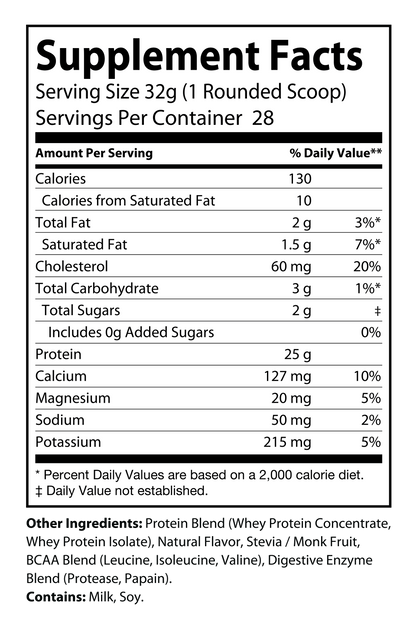 Granite Whey - Whey Isolate/Concentrated Blend – Vanilla Milkshake (2lb)