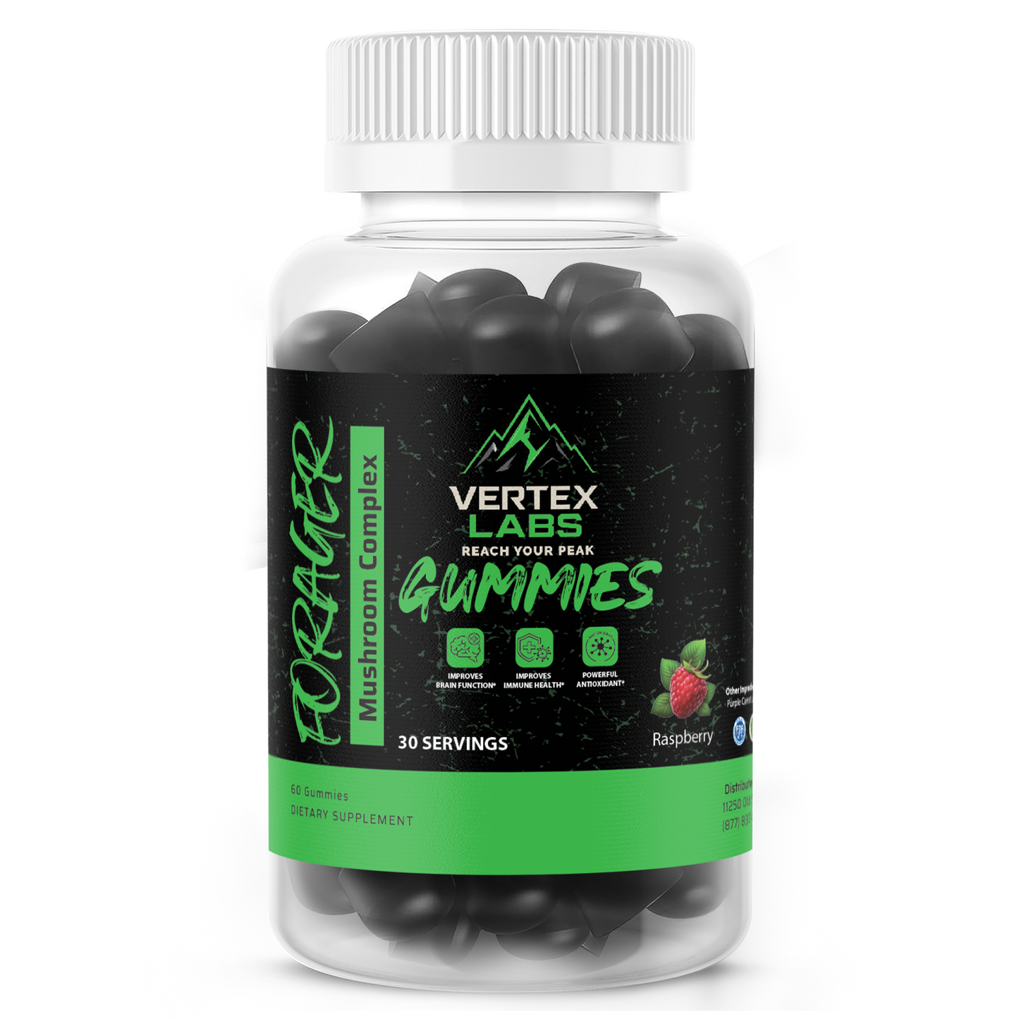 Forager Mushroom Complex Gummies - Raspberry