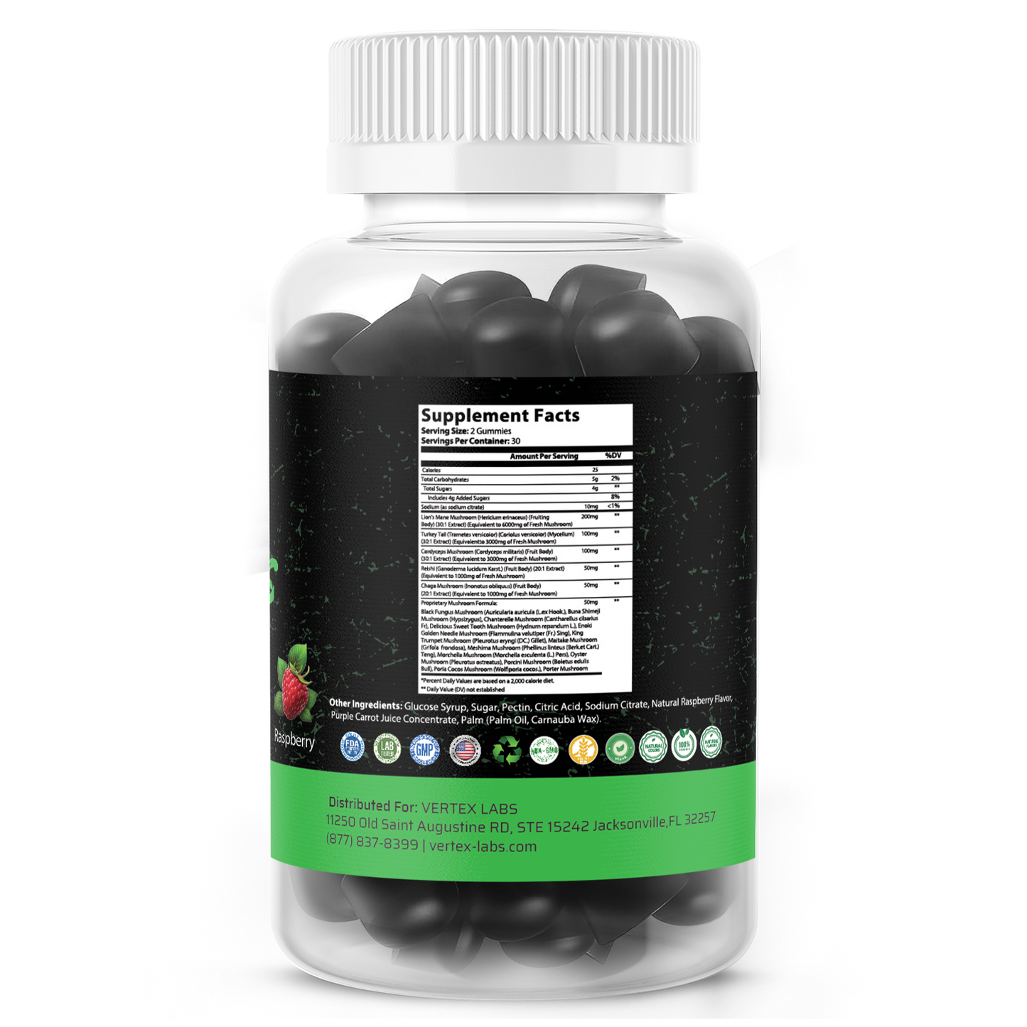 Forager Mushroom Complex Gummies - Raspberry