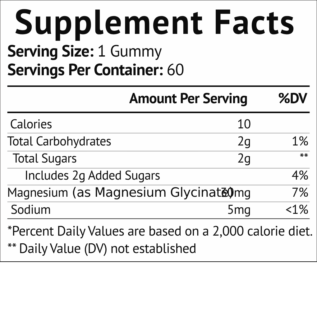 Magnesium Glycinate Gummies - Grape