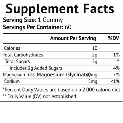 Magnesium Glycinate Gummies - Grape